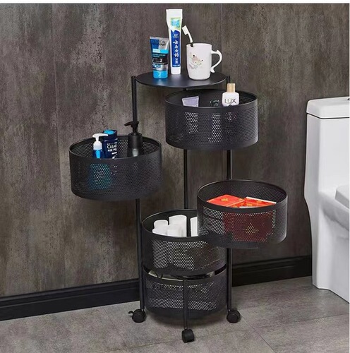 Square basket storage rack multi-layer floor-standing vegetable and fruit storage rack removable installation-free kitchen storage rack