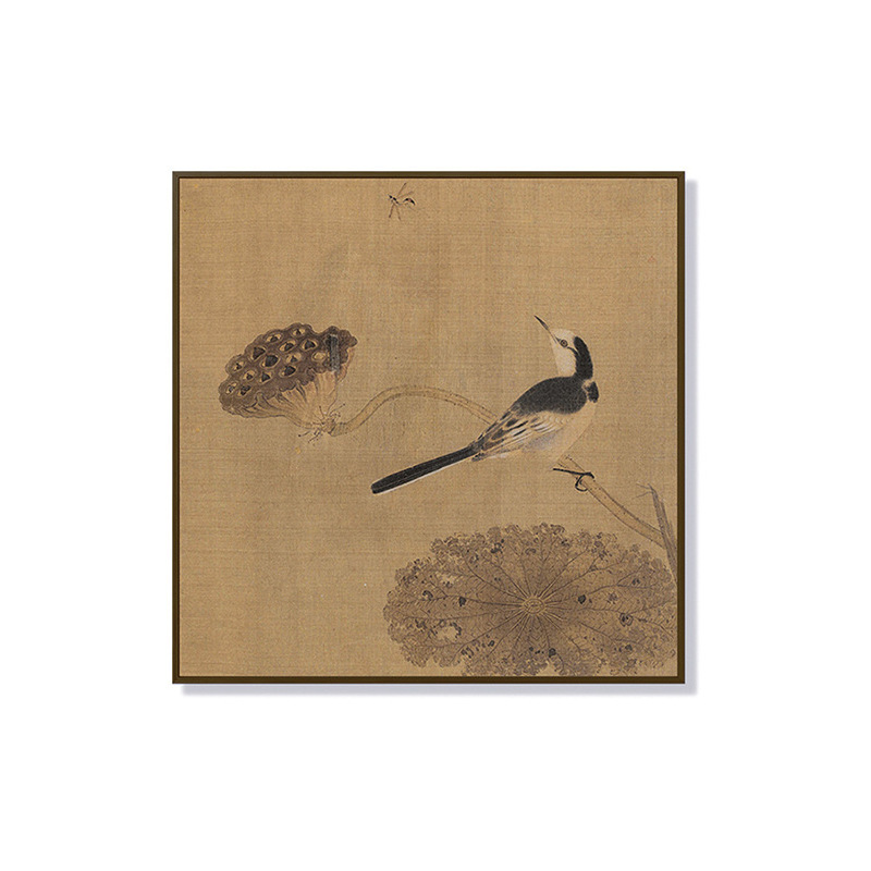宋代美学花鸟装饰画复古禅意国风挂画新中式茶室办公室书房壁画|undefined