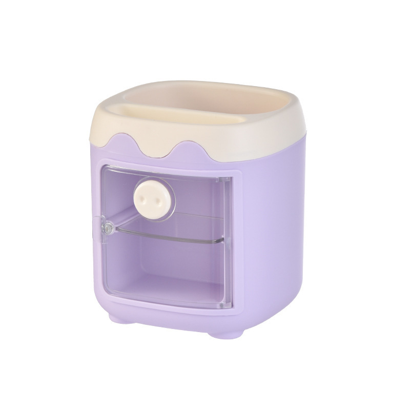 Portalápices cerditos Portalápices de escritorio para estudiantes, almacenamiento de niños, niños y niñas, lindos escritorios creativos, lápices, barriles, adornos