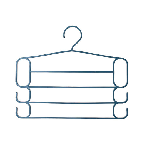 Multifunctional magic trouser rack household trouser clip magic clothes hanger storage clothes drying rack manufacturer wholesale storage rack thickened
