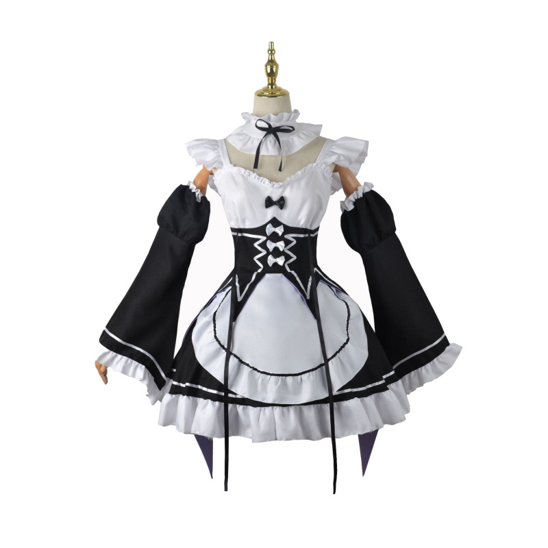 ゼロから始める异世界生活ライムメイドcos服ラムメイド二次元アニメ衣装フルセット|undefined
