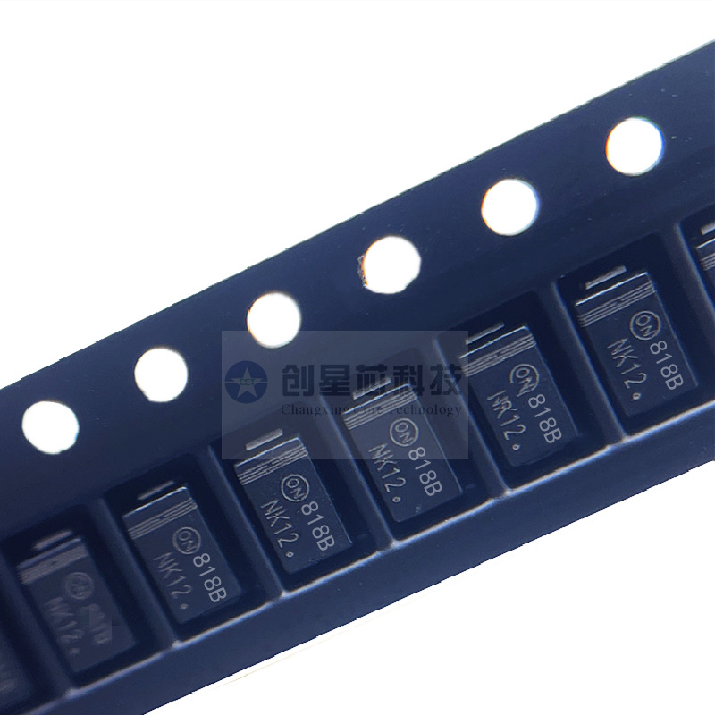 1SMA5918BT3G 丝印818B DO-214AC 1.5W 5.1V 贴片稳压齐纳二极管