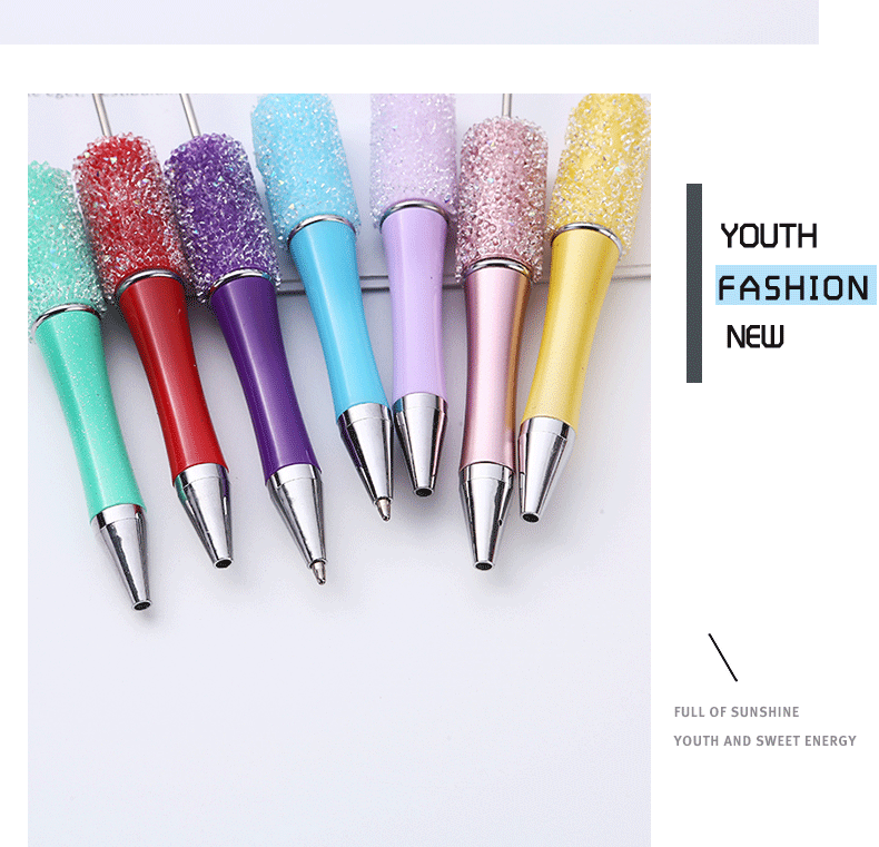 1 Piece Gradient Color Solid Color Class Learning ABS Plastic Casual Preppy Style Ballpoint Pen display picture 1