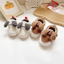 出口日单 秋季可爱宝宝学步鞋子软底魔术贴男女儿童鞋1~3岁