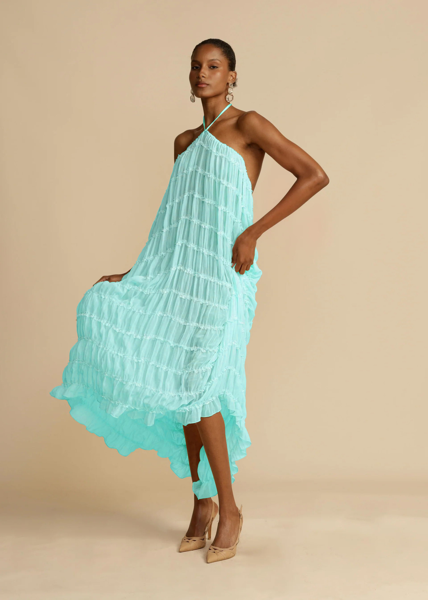 84g Weight Sleeveless Sleeve Length Polyester Fabric Type Skirt Co-ord Set Sets Type 2 Pieces Set Quantity Daily, Beach, Date Occasion Halter Neck Neckline Regular Fit Fit Type Solid Color Pattern Summer Season Women's Gender Sexy Style Daily Beach Date Women's Sexy Solid Color Polyester Skirt Co-ord Set Skirt Sets 42