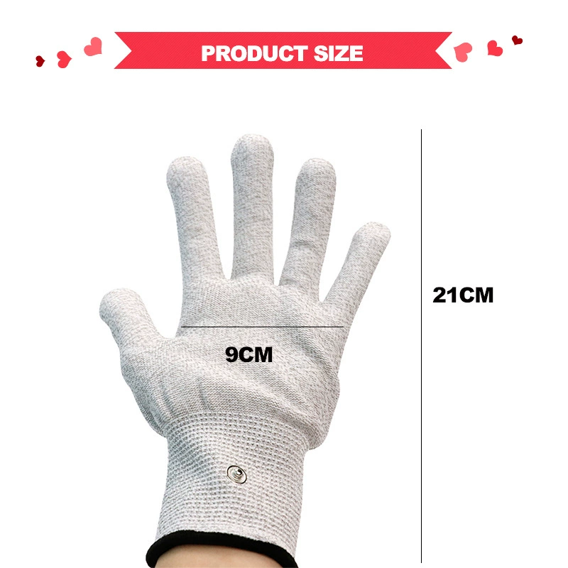 Universal massager silver fibre, gloves for hands