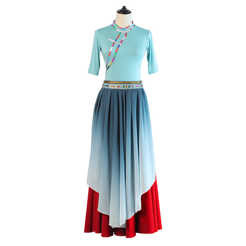 Ropa de danza Xizanga femenina ropa de danza ropa de rendimiento larga falda grande traje largo falda Xizanga falda image 10