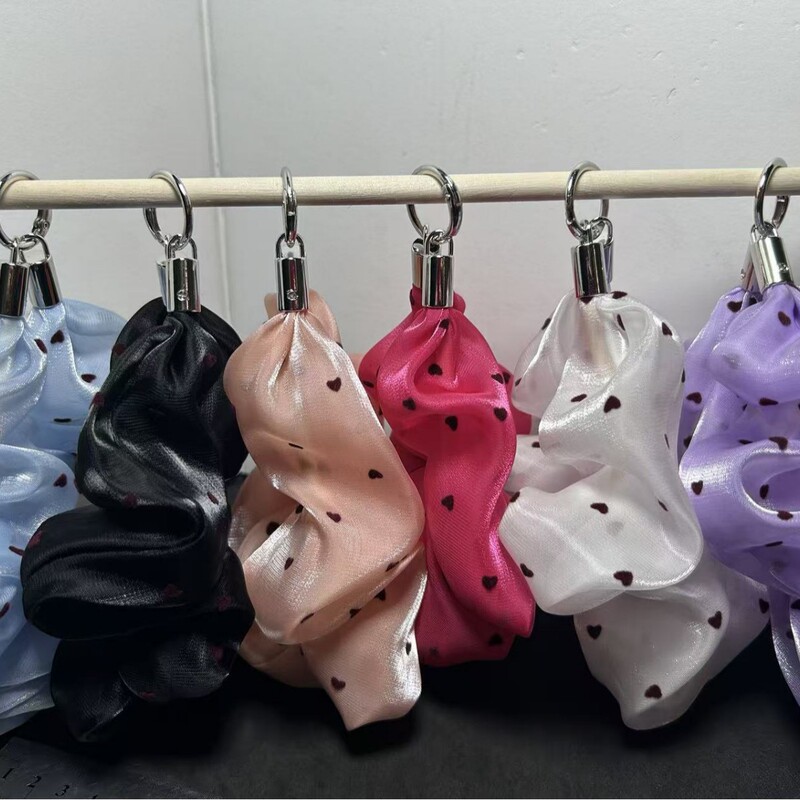 New style mobile phone hanging scrunchie lace hair tie mesh short mobile phone chain metal alloy type New style mobile phone hanging scrunchie lace hair tie mesh short mobile phone chain metal alloy type