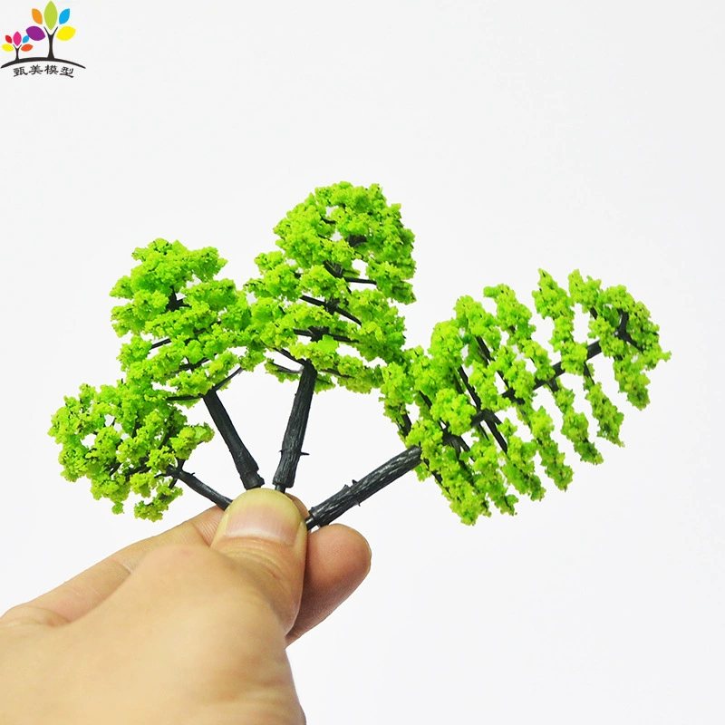 Building sand table landscaping tree mini landscape handmade finished tree ring art scene model model small tree plastic road tree