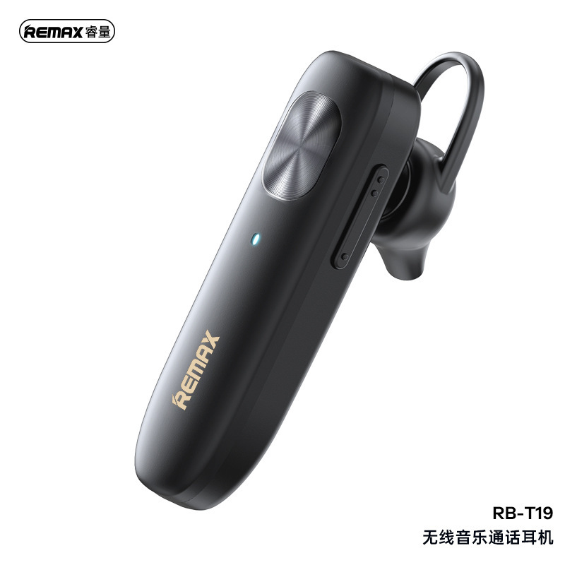 Remax Ultra-Light Single-Ear Wireless Earphones with Long Battery Life, Noise Reduction, Business Calls, 5.4 Bluetooth Earphones Rb-T19 Remax Ultra-Light Single-Ear Wireless Earphones with Long Battery Life, Noise Reduction, Business Calls, 5.4 Bluetooth Earphones Rb-T19