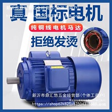 电机220v纯铜国标单相电动机马达大马力二相电两相电高速全铜电机