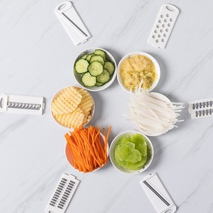 Home Kitchen Multi-Functional Vegetable Potato Shredder Household Grating Scraper Cut Flower Potato Slicer