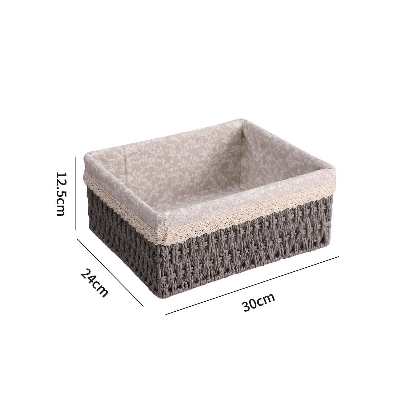 Transfronterizo trenzado cesta de almacenamiento mesa de té caja de almacenamiento bocadillos cosméticos cesta de almacenamiento cajas de almacenamiento trenzadas