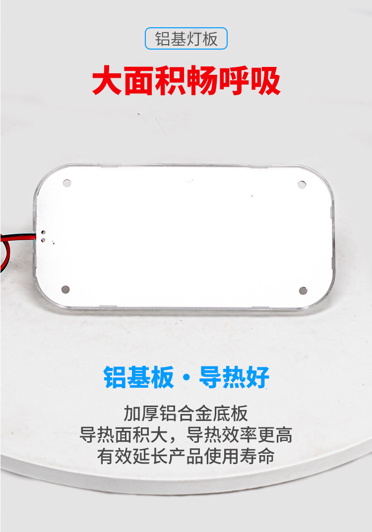 Car Truck LED Cab Reading Light Crystal Interior Light 12V24V Van Top Compartment Interior Light