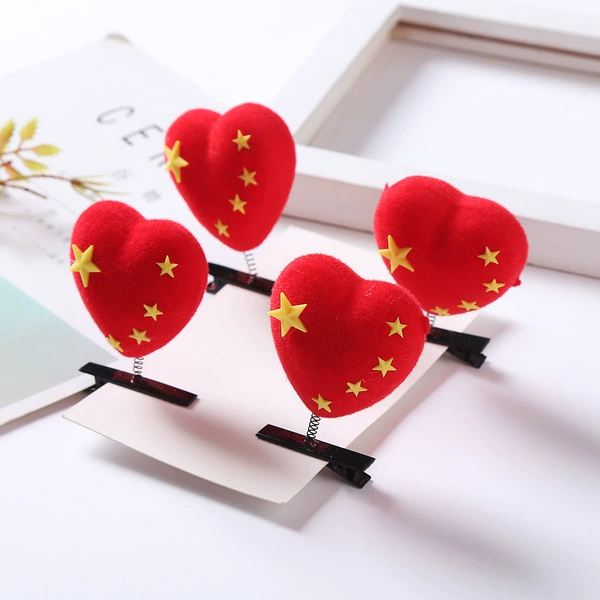 1 flag flocked hairpin