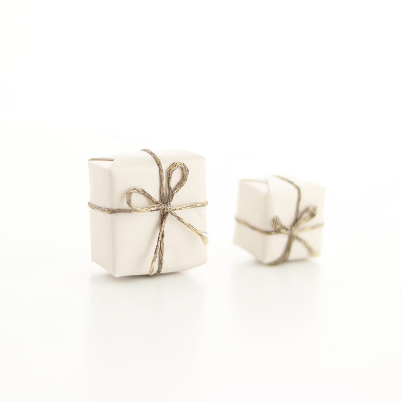 미색 선물 가방 M사이즈 6개/세트