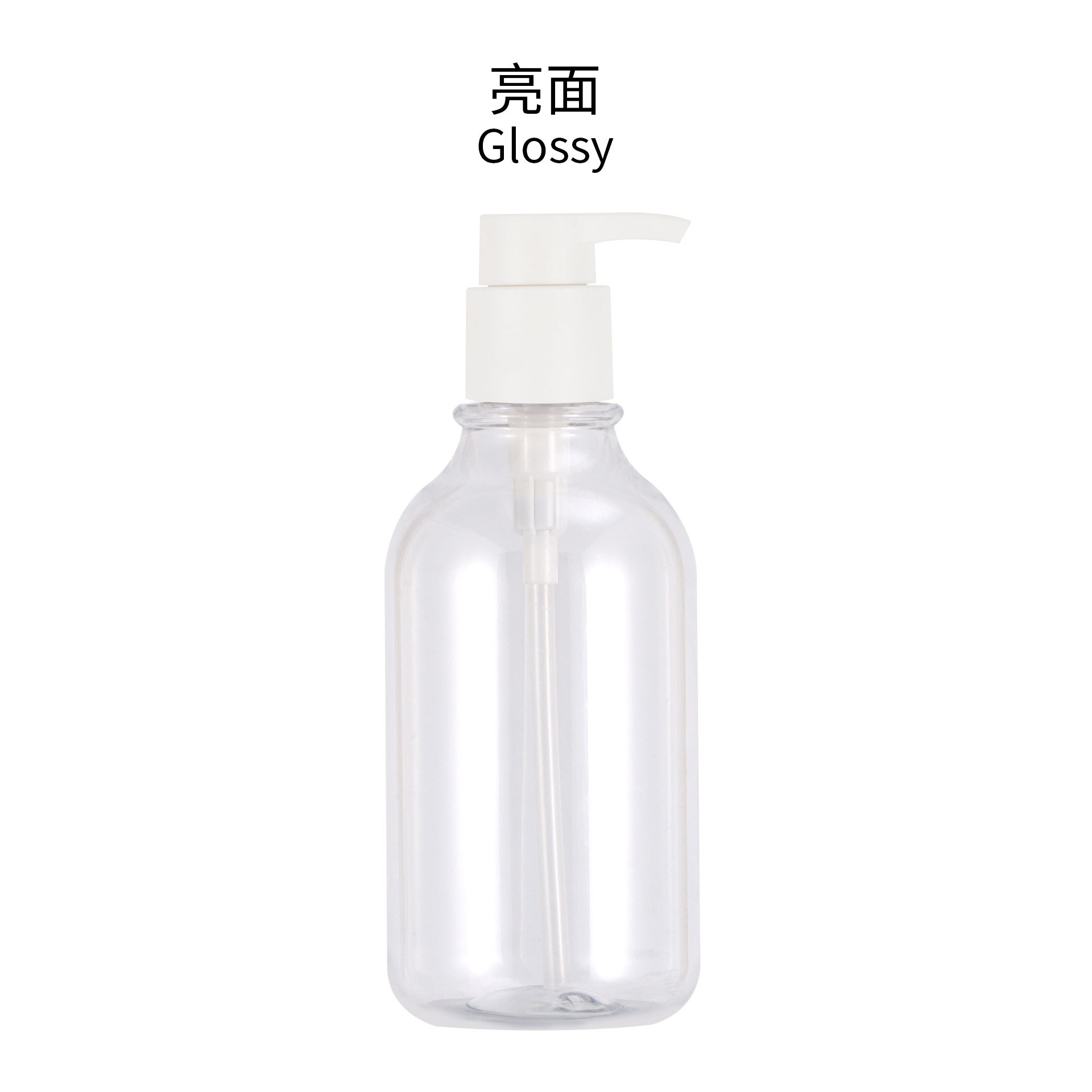 En stock Botella de champú PET de plástico esmerilado negro de 500ML Botella de loción Botella de gel de ducha cosmética Botella secundaria