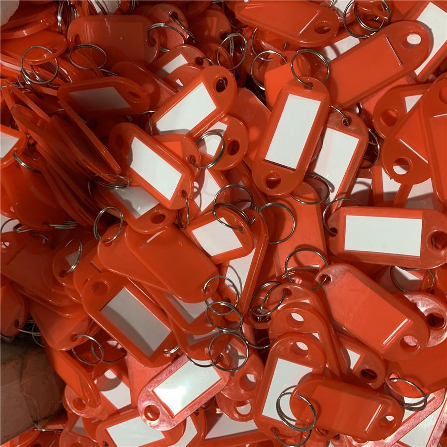 Factory color plastic PP key card hotel key chain number…