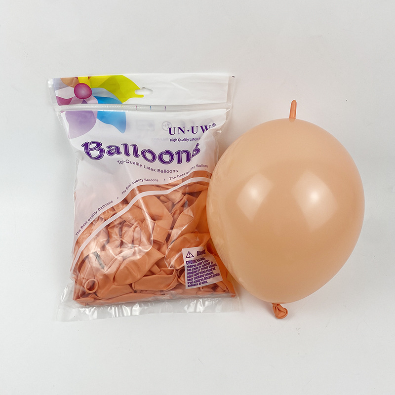 Globos con Cola de 10 Pulgadas para Fiestas, Color Sólido