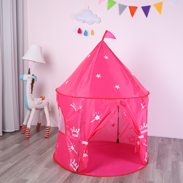 Tienda de campaña infantil para interiores, venta al por mayor, castillo de princesa, cama yurta, piscina de bolas, juguete de simulación para jardín de infantes, casa de juegos