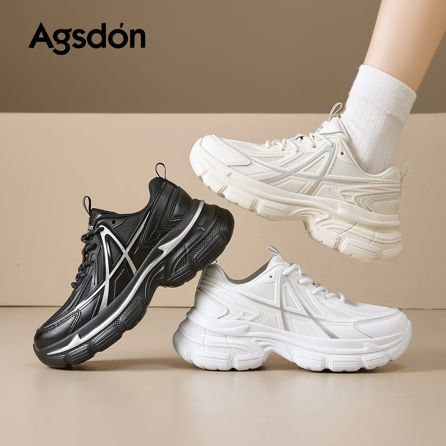 Zapatos de invierno para mujeres 2025 nuevos zapatos casuales de invierno gigantes, zapatos deportivos altos.