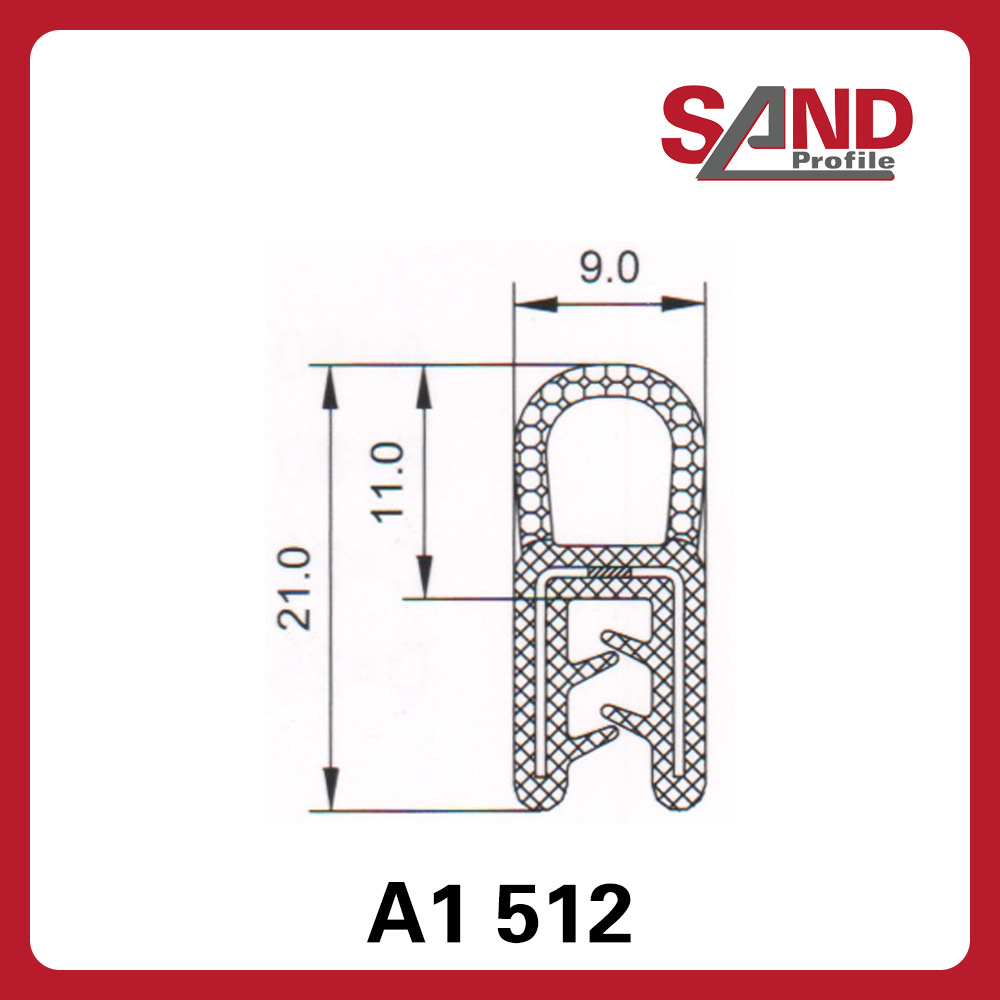 申波菲勒SAND密封条棱边保护条护边条橡胶条A1512