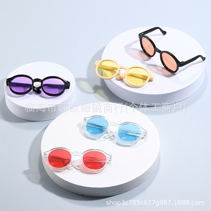 2025 fábrica de explosión para suministrar directamente la nueva serie de lentes de marco transparente de color con adornos para bebés