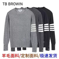TB BROWIN Новая свитер с круглым вырезом TB, шерсть, четырехфункциональный жакет на подкладке