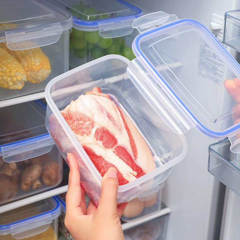 Double-layer storage box with drying rack for fruits and home organization in multiple sizes