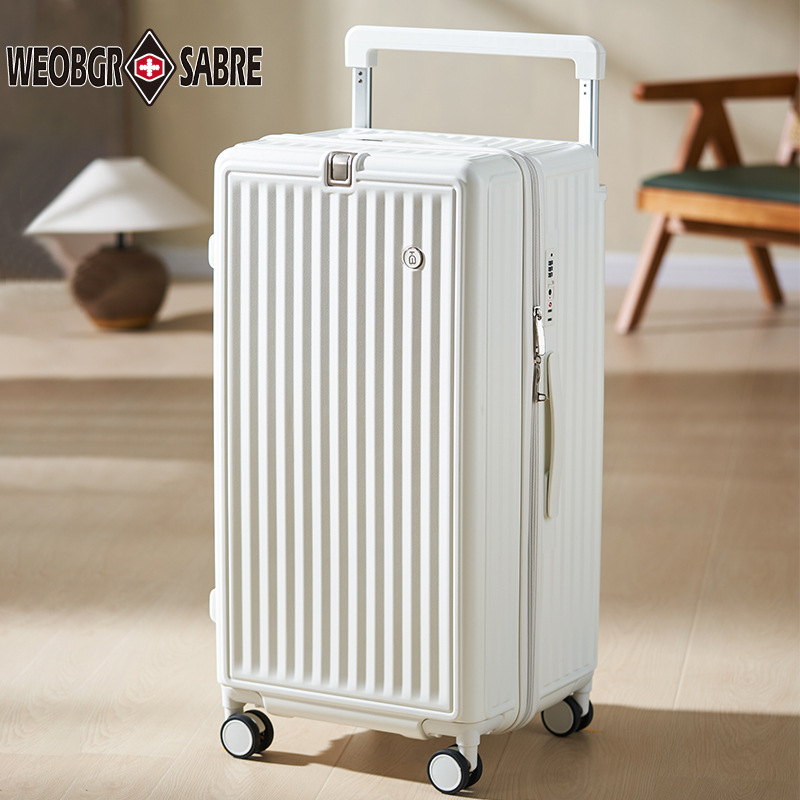 Swiss Army Knife Luggage Case 30-inch Large Capacity Thickened Compression-resistant Wear-resistant Light Tone Universal Wheel Multifunctional Suitcase