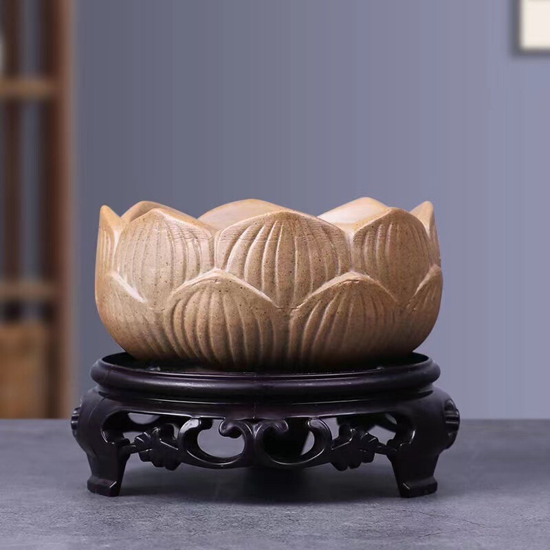 Coarse pottery plain burning ceramic flowerpot breathable fleshy asparagus purple sand desktop asparagus green flower potted factory wholesale