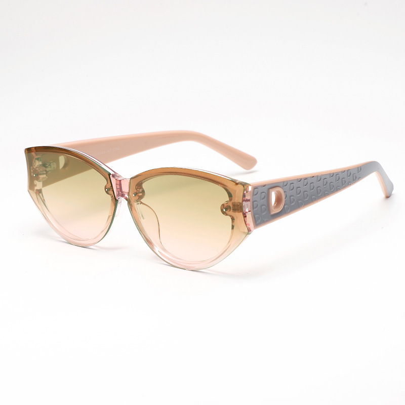 2025跨境新款欧美时尚猫眼墨镜女感防晒太阳镜女跨境批发sunglass|undefined