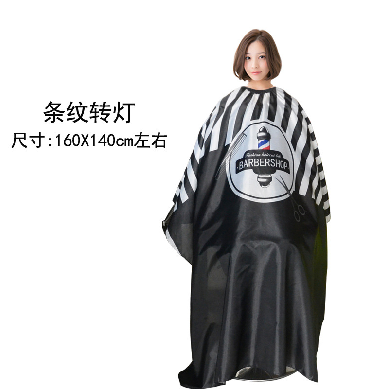 Tiktok Net rojo vintage cabeza de aceite profesional de peluquería y peluquería tela corte de pelo antiadherente más tamaño adulto peluquería babero