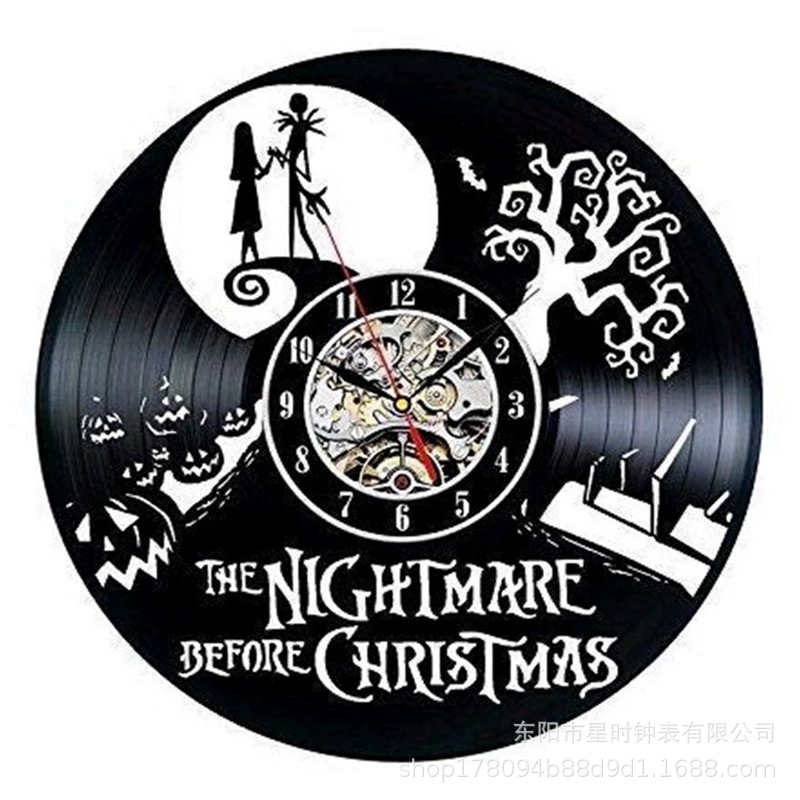 Reloj de pared grabado de vinilo personalizado Retro decoración de la sala de estar arte de pared reloj antiguo reloj de casa