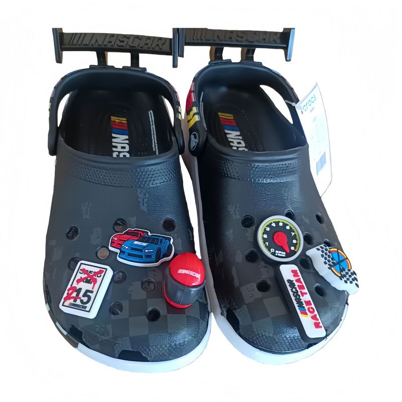 Kajia's New Racing Theme Clogs for Men and Women, Outdoor Non-Slip Beach Shoes, Classic Flash with Lights, Manufacturer Wholesale