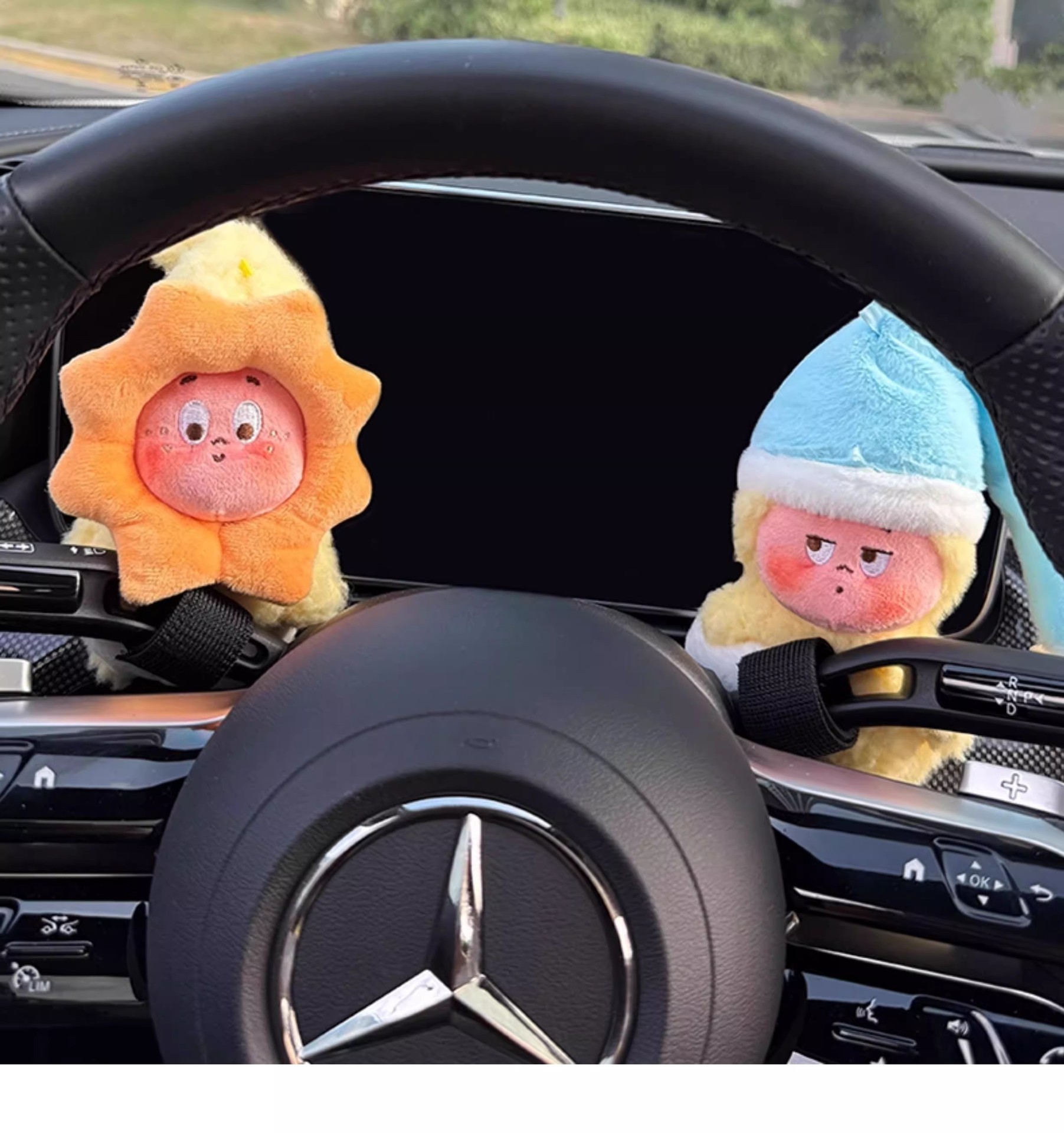 New car gear shift decoration accessory, cute star-shaped figure, wiper decoration doll, turn signal light toy for women
