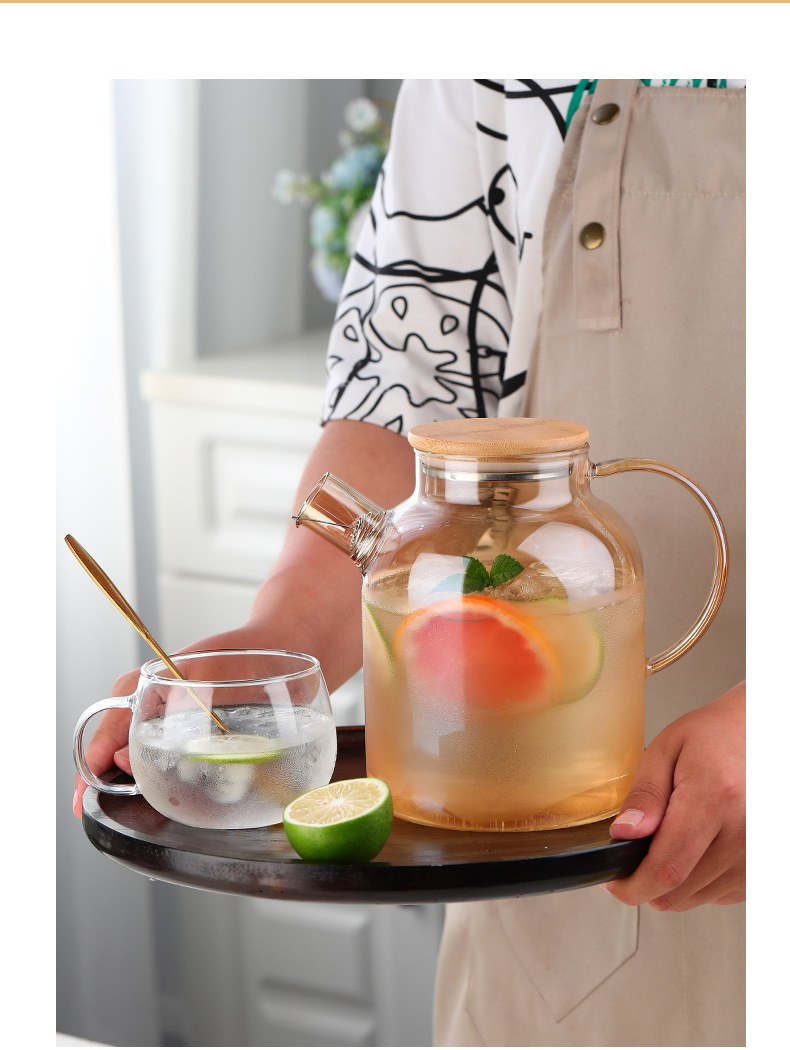 玻璃茶壶家用泡茶壶煮茶蒸茶壶耐热大容量烧开水壶花茶壶茶具套装详情9