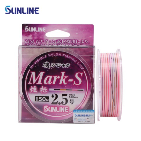 SUNLINE/桑濑MARK-S炫标半浮水矶钓主线海钓湖库滑漂五彩鱼线