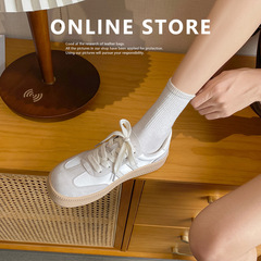 【sheii蘇茵茵】甜心仲夏~復古大圓頭厚底休閒運動德訓鞋女板鞋