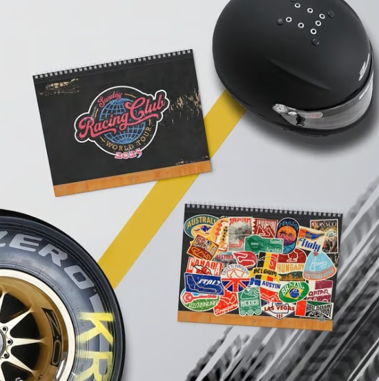 跨境新品2025 Formula 1 Wall Calendar一级方程式赛车挂历台历阿里巴巴