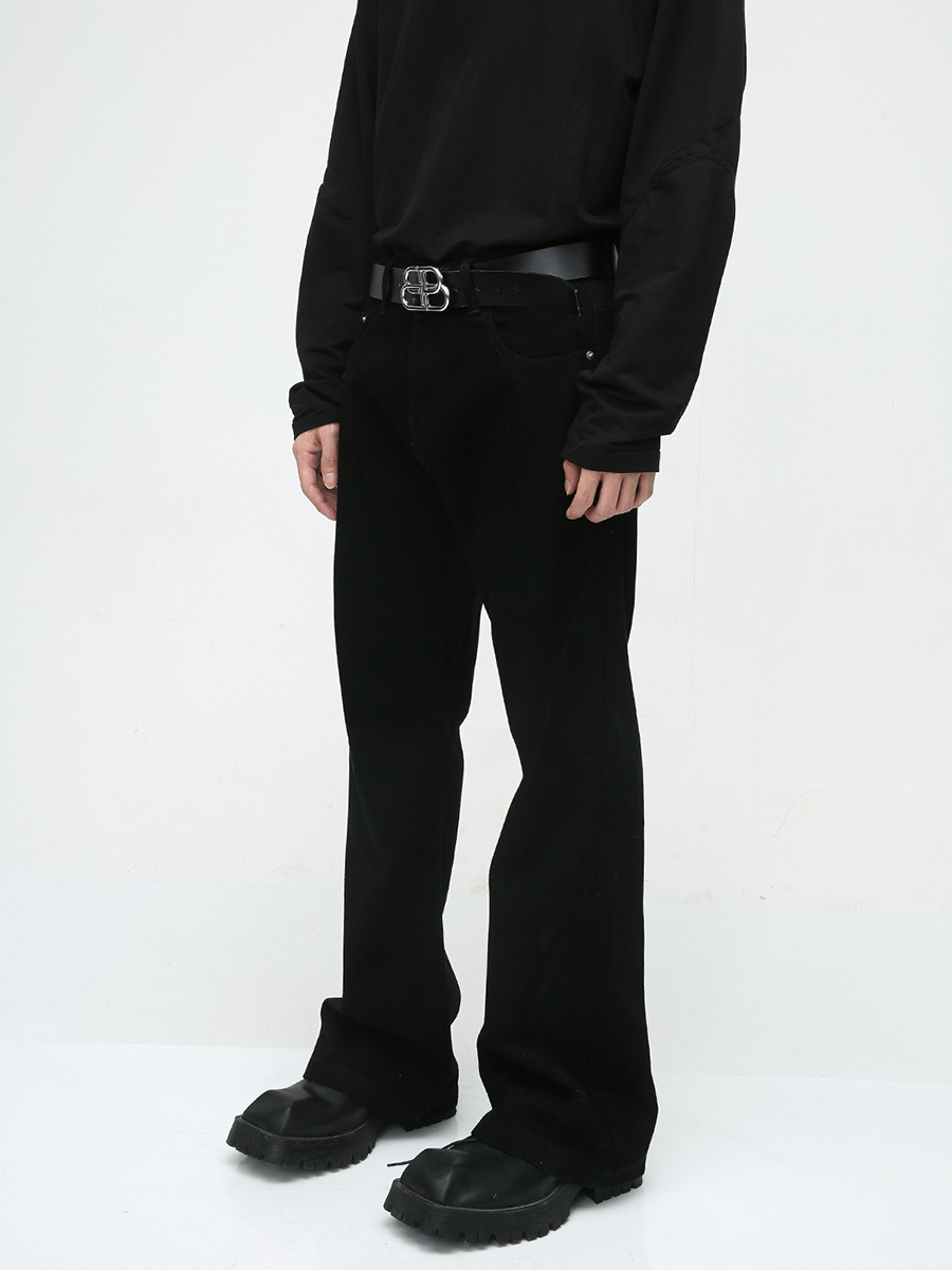 Mtlclothes ropa de Hombre | 2023 otoño nueva American High Street Viba estilo micro cuerno Slim jeans moda