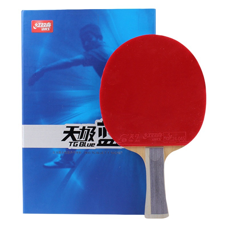 Rojo doble felicidad raqueta de tenis de mesa película tres cuatro cinco seis nueve estrellas 456789 competencia de entrenamiento obtener una estrella tenis de mesa