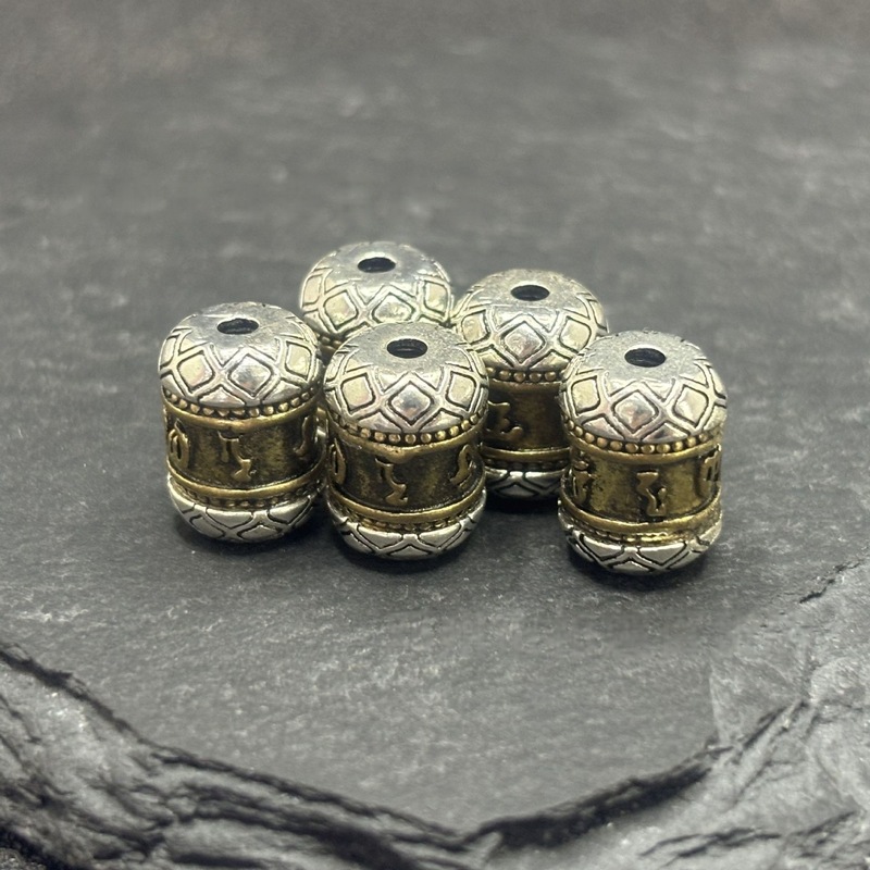 チベット白銅花びらビーズ手作り diy ビーズブレスレットトップビーズネックレスペンダントアクセサリー|undefined