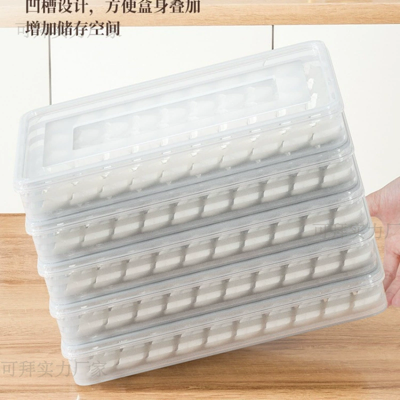 Коробка для пельменей увеличена, замороженные пельмени Домашняя коробка для яиц, коробка для хранения холодильника, лоток для пельменей, многослойная замороженная коробка