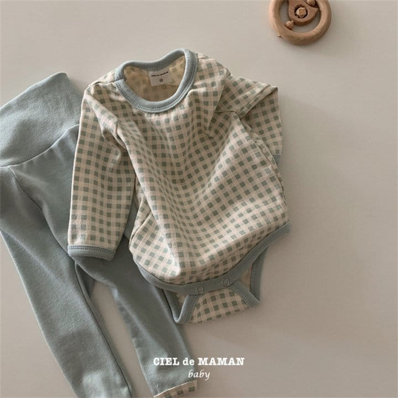 Bebé desgaste del hogar traje de primavera estilo coreano ropa para niños bebé Plaid home set niños y niñas bebé primavera ropa traje de casa