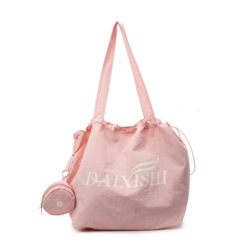 Bolso de estilo perezoso para mujer de gran capacidad 2025 nuevo bolso de lona coreano bolso de mujer de viaje ligero de ocio