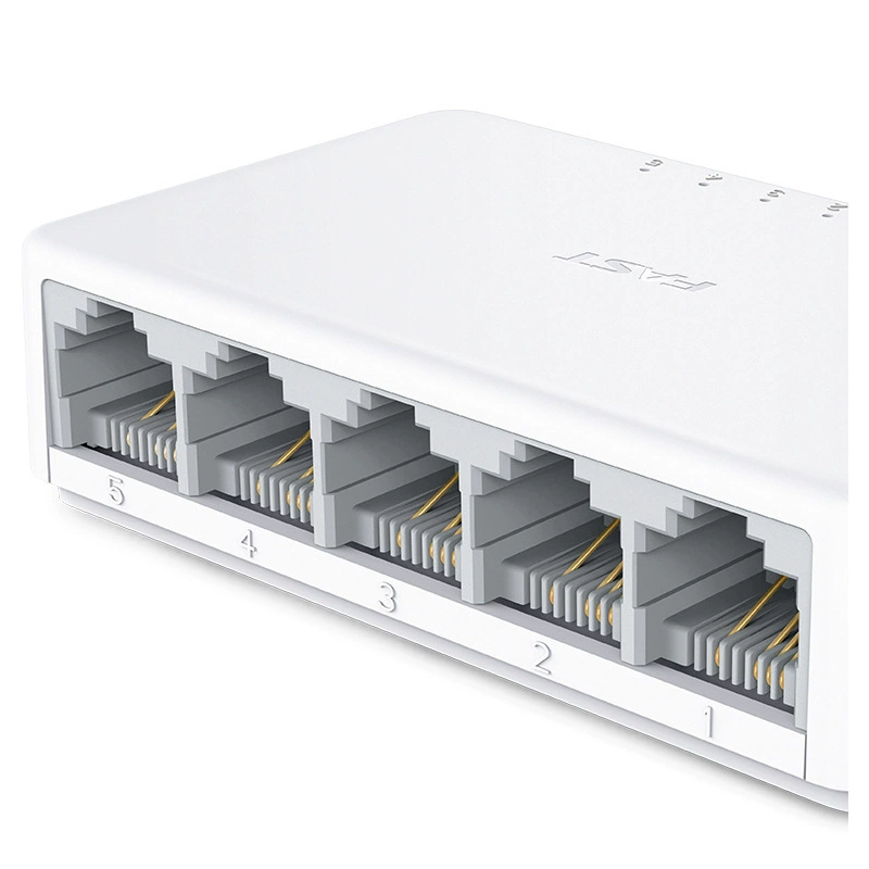 FAST FS05C мини 5-стороний 100М пластиковый корпус коммутатор Ethernet, plug and play