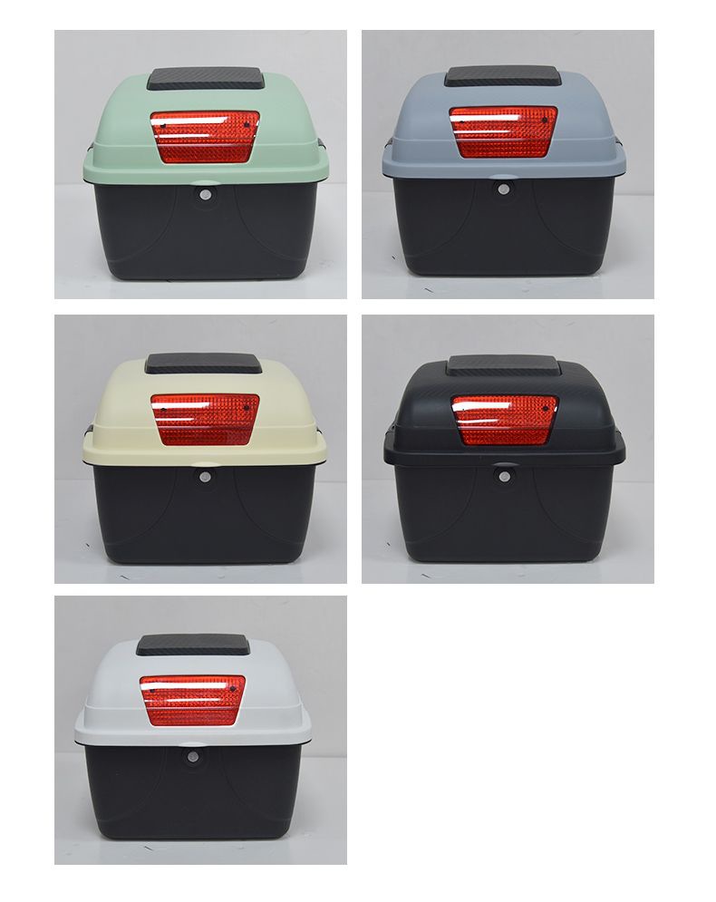 Universal Electric Vehicle Trunk Suitable for Yadea, Aima, Tailing, Luyuan Storage Battery Bicycle Rear Backrest Tail Box