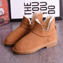 蕾拉款雪地靴 一件代发货大码男女冬靴子 低筒保暖棉鞋外贸女靴子