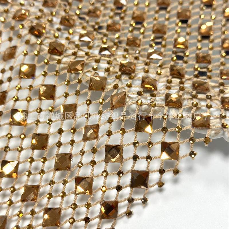 Fábrica de nuevo punto de Europa y Estados Unidos ropa de mujer transfronteriza celebridad vientos de moda chaqueta de diamante trenco conjunto de tela